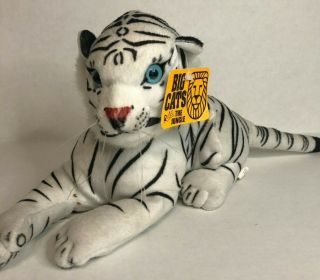 Big Cats Rule The Jungle Stuffed Animal White Tiger Plush With Tag Goffa King
