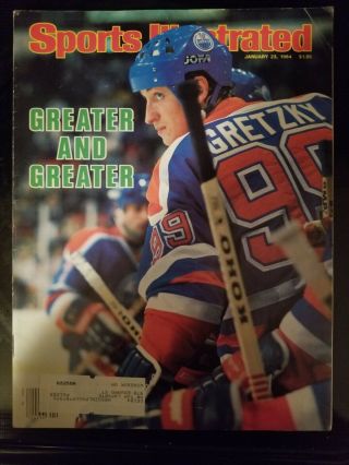 Sports Illustrated Wayne Gretzky Edmonton Oilers Jan 23 1984 Bowl