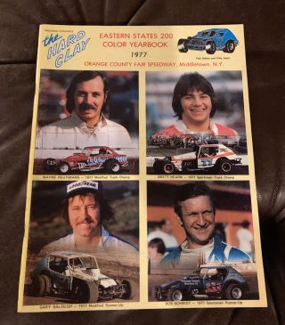 1977 Dirt Modified Hard Clay Eastern States 200 Racing Yearbook Orange County