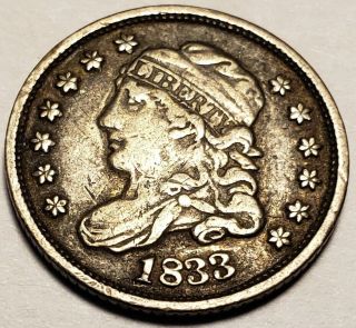 1833 Capped Bust Half Dime Vf/xf