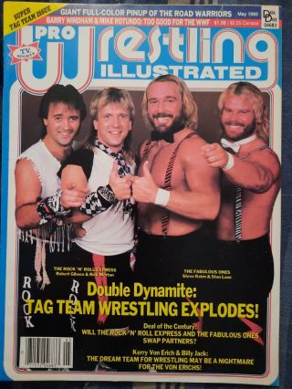 Pro Wrestling Illustrated Pwi May 1985 Express W/ Road Warriors Poster.