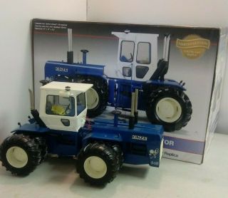1/16 Scale Speccast Kinze 640 Big Blue Tractor Twin Detroit Diesel Engine Ltd Ed