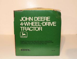 John Deere 7520 4 - Wheel - Drive Tractor 1/16 Ertl 510 - 1970’s - NIB 6