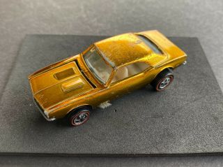 Vintage Hot Wheels Redline 1967 Honey Gold Custom Camaro - Us - Holy Grail Car