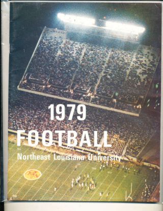 1979 Northeast Louisana University Football Media Guide A9 Bx80