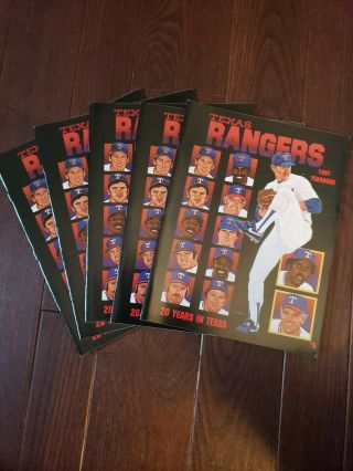 1991 Texas Rangers Nolan Ryan Mlb Baseball Yearbook