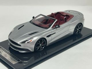 1/18 Tecnomodel Aston Martin Vanquish Volante Silver And Black Wheels 25/25