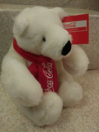Coca Cola 2010 Polar Bear Christmas Polar Bear Stuffed Animal Tags