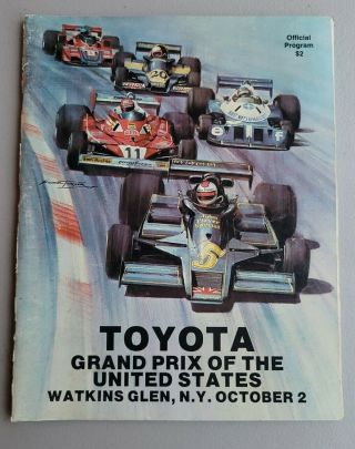 Oct 2,  1977 Grand Prix Of The United States Watkins Glen Ny Program Formula 1