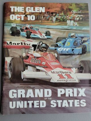 Oct 1976 Grand Prix Of The United States Watkins Glen Ny Program Formula 1