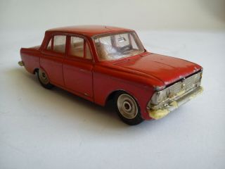Extremely Rare Soviet Moskvich 412 A1 - 71 Metal Diecast Toy Car 1975.