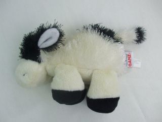 Ganz Webkinz Lil Kinz Cow Hs 003 Plush 6 " Stuffed Animal No Code White Black