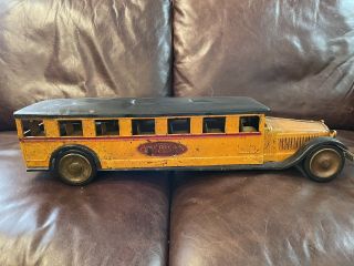 Rare Dayton Friction Company Pressed Steel Toy Bus