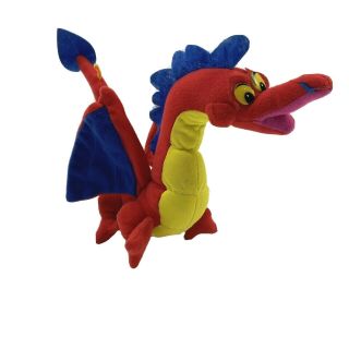 Dragon Plush Toy Red Blue Yellow Stuffed Animal 7 "