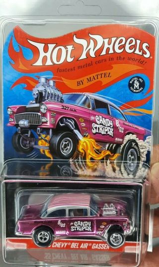 Hot Wheels Rlc Candy Striper 55 Chevy Bel Air Gasser Rare Low 233 Holy Grail