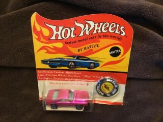 Hot Wheels Redlines Custom Amx Hot Pink.  Unpunched Card.  Case Fresh Car.  Bp