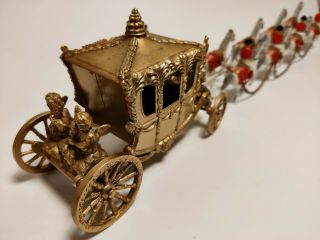 Rare Early Lesney Large Gold Coronation Coach,  King And Queen Version 1 Of 200