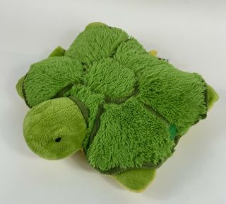 Pillow Pets Pee - Wees Green Turtle Plush 11 " - Pre Owned