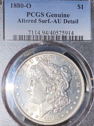 1880 - O Morgan Silver Dollar - Au Detail Pcgs Good Luster - Key Date