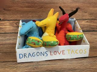 Dragons Love Tacos,  Plush Mini Doll Set: - Box - - Stuffedaanimals Toy