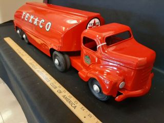 1950 ' s MINNITOY - TEXACO - Tanker Truck Toy - Restored 3