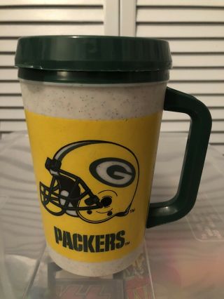 Aladdin 7 - 11 Nfl Green Bay Packers Vintage 20oz Insulated Thermos Cup Mug