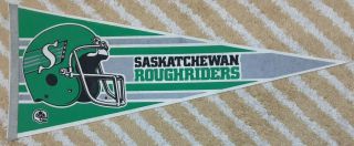 Saskatchewan Roughriders Full Size Cfl Football Pennant