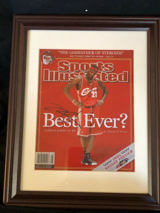 Framed Picture,  Lebron James Cleveland Cavaliers,  Sports Illustrated Cover