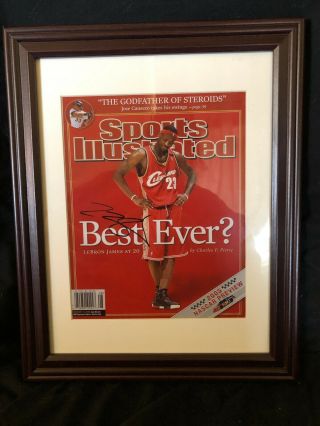 FRAMED PICTURE,  LeBron James Cleveland Cavaliers,  SPORTS ILLUSTRATED Cover 2