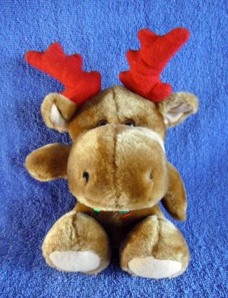 1721a Brown Moose / Reindeer - Santa 