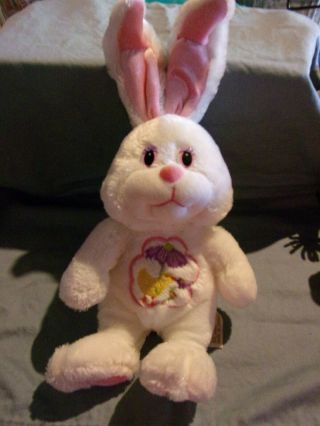 Dan Dee Collectors Choice 12 " Plush Easter Bunny White Pink Hoppy Hopster Cloud
