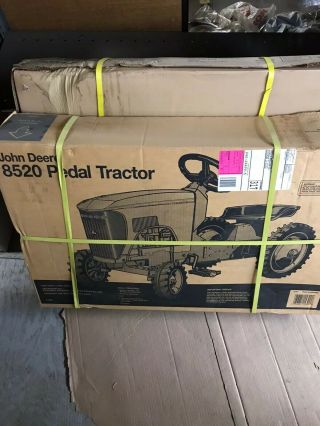 John Deere 8520 Pedal Tractor Discontinued Nib Unassembled Very Rare Ertl