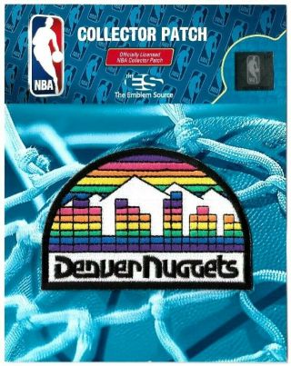 Denver Nuggets Skyline Patch Official Nba Basketball League Logo Memorabilia