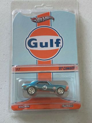 Hot Wheels Rlc Gulf 67 Camaro W/real Riders 4474/4500 Rare Read