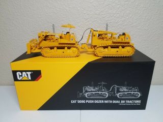 Caterpillar Dd9g Dual Push Dozer Set - Ccm 1:48 Scale Diecast Model