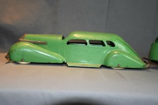 RARE Vintage Wyandotte Lasalle Pressed Steel Car W/ Camper - Green 2