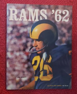 Los Angeles Rams 1962 Football Yearbook