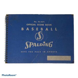 Vintage Spalding Official Baseball Score Book No.  43 - 4571 No Pencil Or Pen Marks