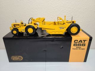 Caterpillar Cat 666 Wheel Tractor - Scraper - Ccm 1:48 Scale Model