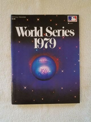 1979 World Series Program Pittsburgh Pirates Vs.  Baltimore Orioles