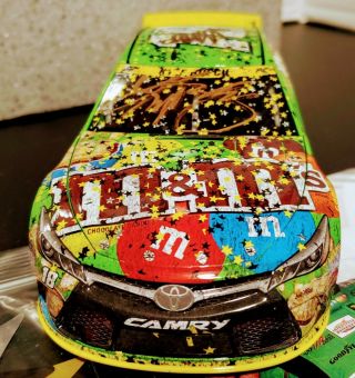 Kyle Busch 2015 Champion Homestead Raced Win signed by Kyle Busch and Joe Gibbs 3