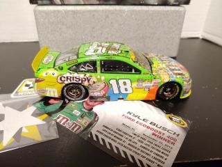 Kyle Busch 2015 Champion Homestead Raced Win signed by Kyle Busch and Joe Gibbs 5