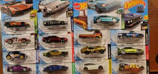 2019 Hot Wheels Treasure Hunt Complete Set Of 15 Factory Stickers
