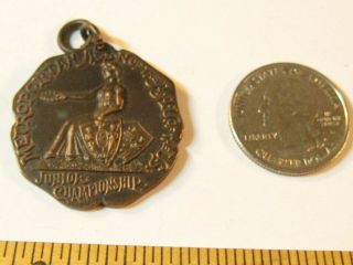 1907 Bronze Metropolitan Association Aau Junior Championship Basketball Medal