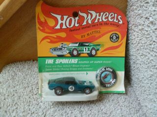 Vintage Hot Wheels Redline Mustang Boss Hoss with Blister Pack,  Button,  Decals 2