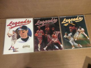 Michael Jordan Uncut Cards Legends Sports Memorabilia Magazines 1990 1991