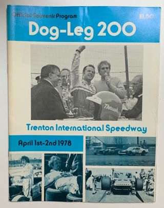Trenton Speedway April 1978 Dog Leg 200 Modified Racing Program