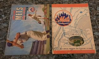 1967 & 1969 York Mets Baseball Team Program Scorebook