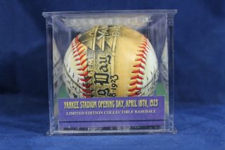 Yankee Stadium Opening Day 1923 Le Collectible Baseball Unforgettaball