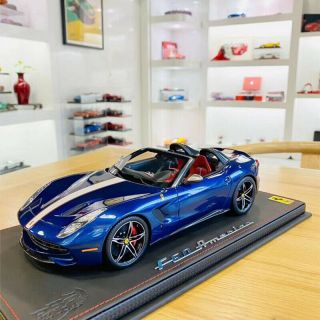 Rare Product Bbr 1:18 Ferrari F60 America 2014 Blue/white Striipe Car Model